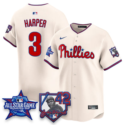 PHI 2026 Jackie Robinson New Era - All Star Game Vapor Limited Jersey - All Stitched
