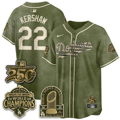 LAD New Era Olive 2026 Armed Forces Day Jersey -All Stitched V2