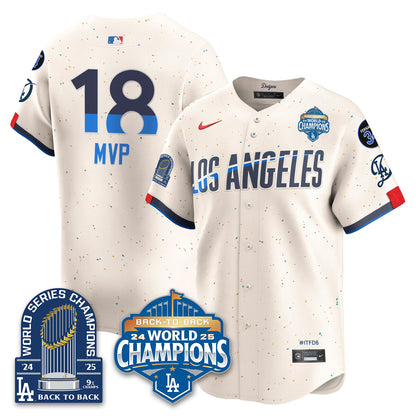 LAD Alternate Gold Vapor Limited Jersey - 9x Champs - All Stitched