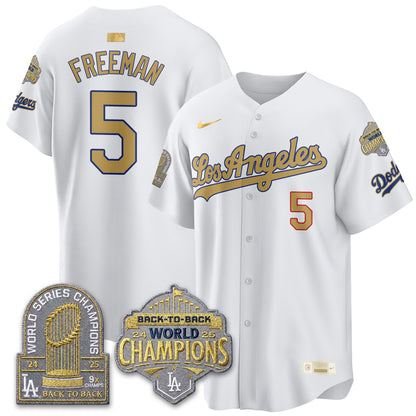 LAD "Gold Collection" Limited Navy Alternate Jersey - 9x & B2B Champs - All Stitched