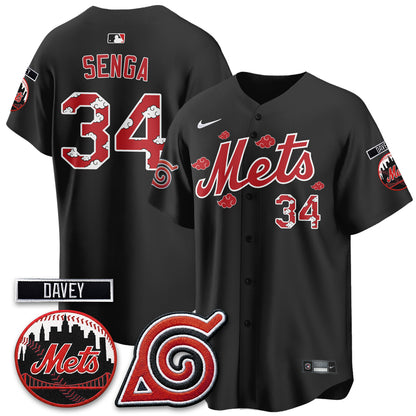 NYM x Naruto Nights 2026 Vapor Limited  Black Jersey - All Stitched
