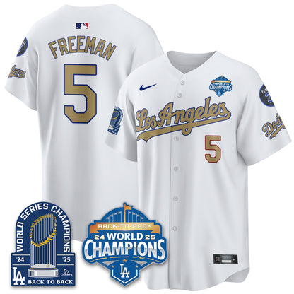 LAD Alternate Gold Vapor Limited Jersey - 9x Champs - All Stitched