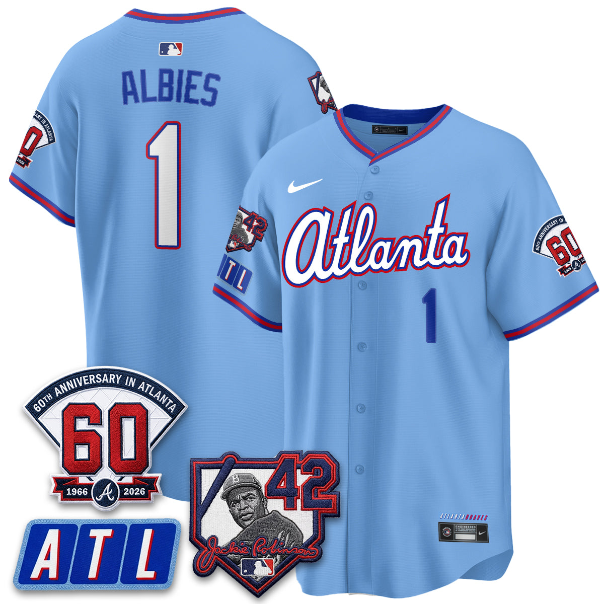 ATL 2026 Jackie Robinson Day Vapor Limited Red Jersey - All Stitched