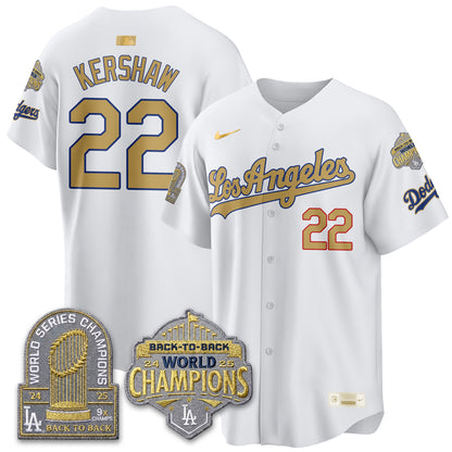 LAD "Gold Collection" Limited Navy Alternate Jersey - 9x & B2B Champs - All Stitched
