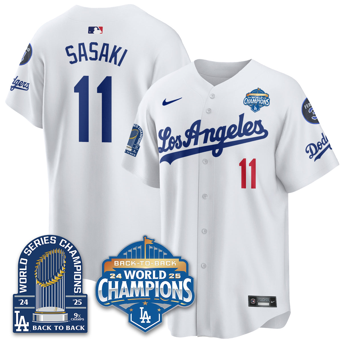 LAD Alternate Gold Vapor Limited Jersey - 9x Champs - All Stitched