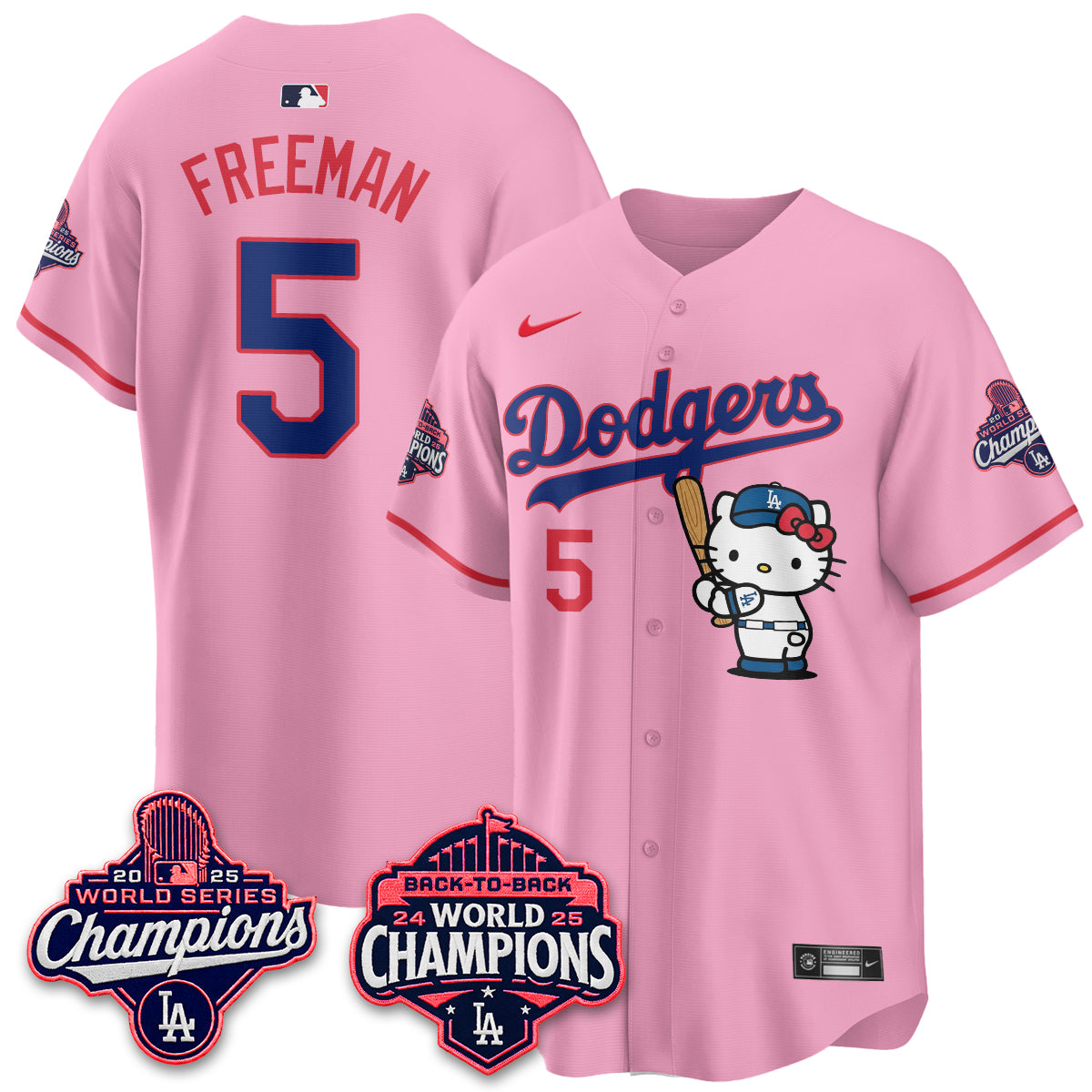 LAD x Hello Kitty Night 2026 Vapor Pink Jersey - All Stitched