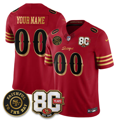 SF “Rivalries” Vapor Limited Custom Jersey - Faithful To The Bay Patch - All Stitched
