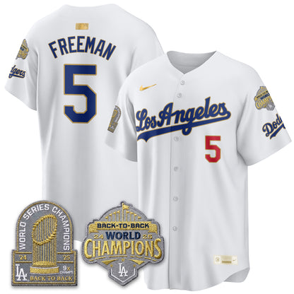 LAD "Gold Collection" Limited Navy Alternate Jersey - 9x & B2B Champs - All Stitched