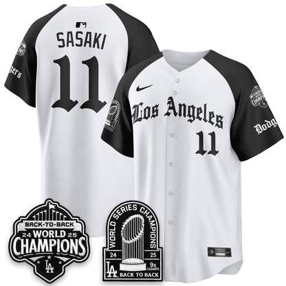 LAD WS Champions Back 2 Back Patch Vapor Premier Limited Gothic Edition Jersey - All Stitched