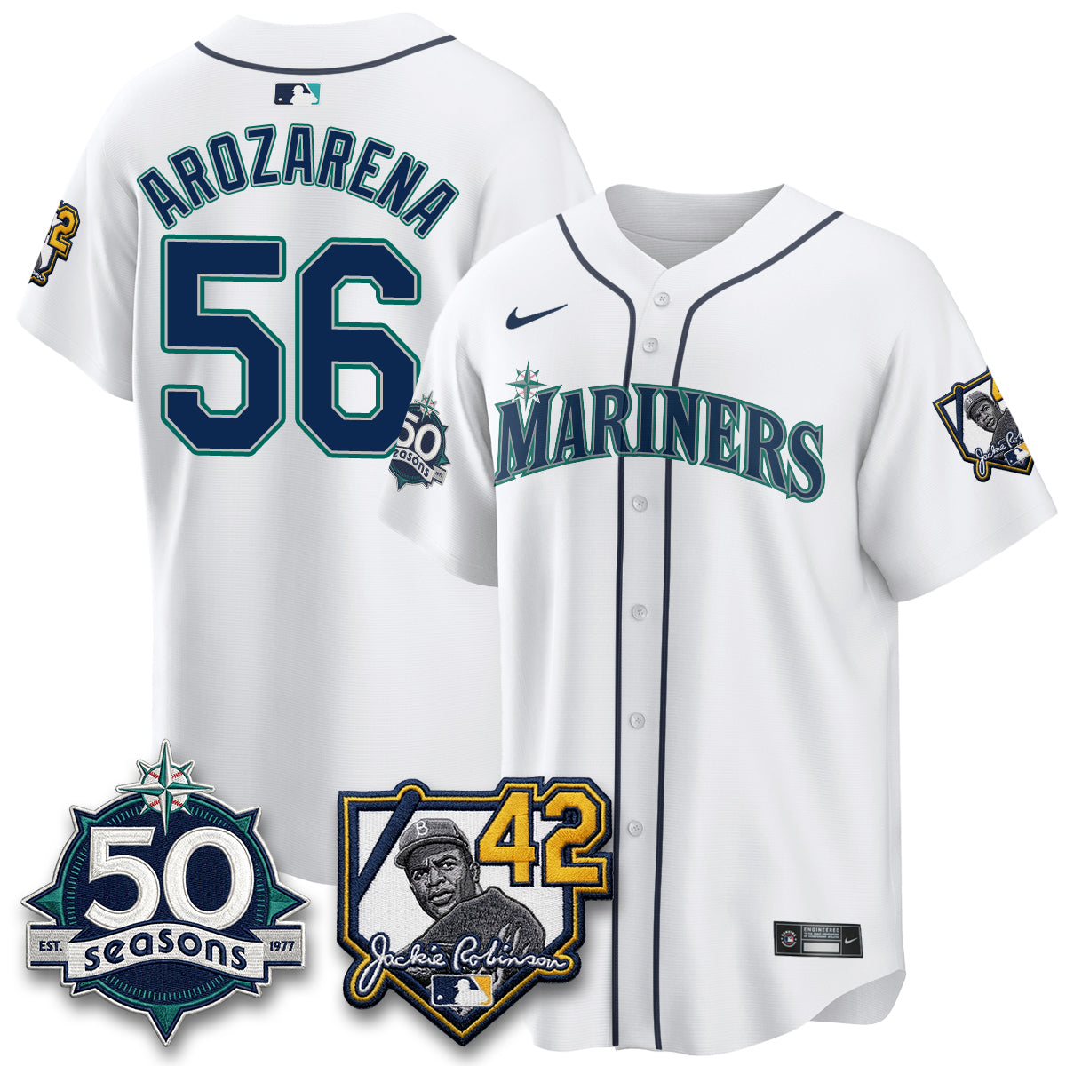SEA 2026 Jackie Robinson New Era Vapor Limited Jersey - All Stitched