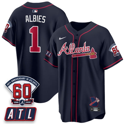 ATL 2026 60th Anniversary Vapor Limited Red Jersey - All Stitched