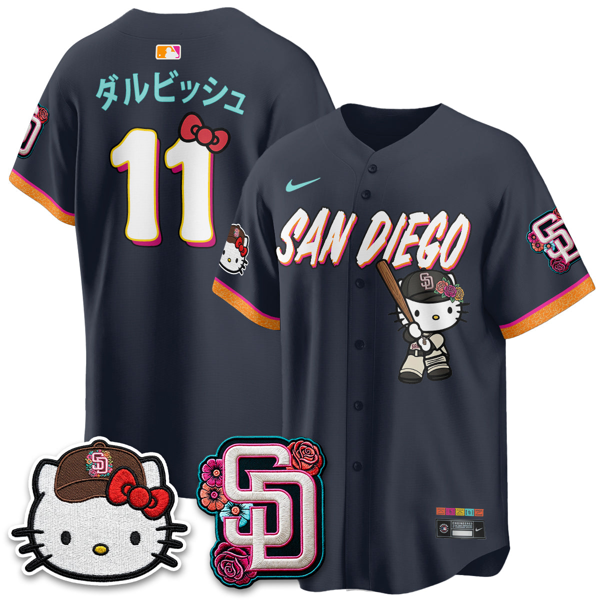 SD 2026 City Connect x Meow KT Vapor Limited Jersey - All Stitched