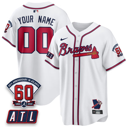 ATL 2026 60th Anniversary Vapor Limited Custom Jersey - All Stitched