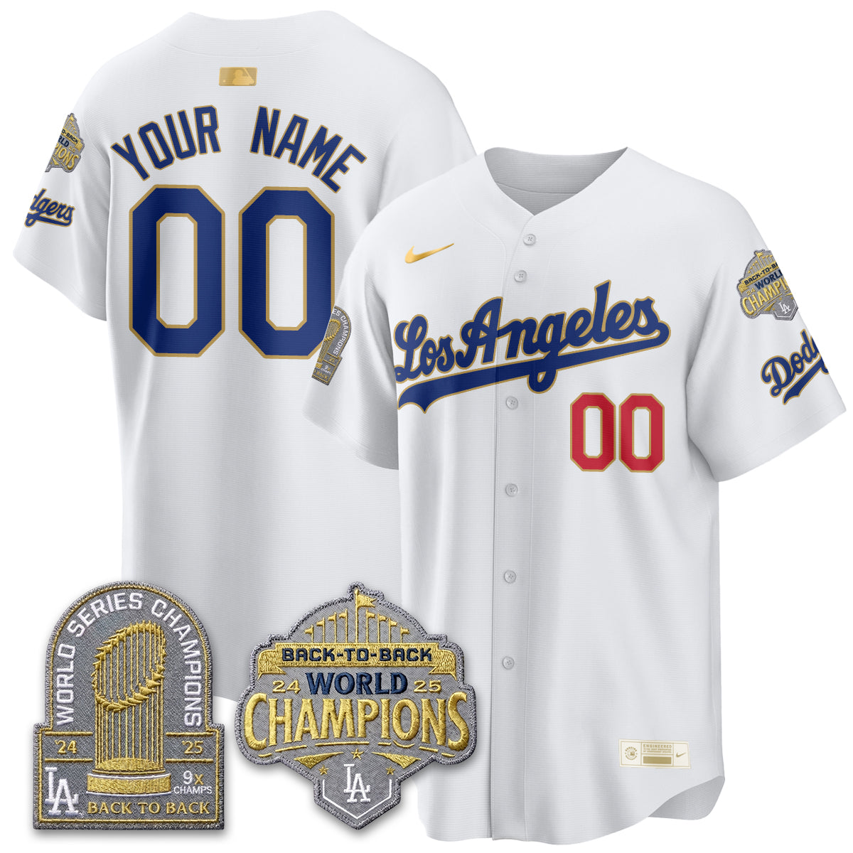 CUSTOM LAD Gold Collection Vapor Limited Jersey - 9x & B2B Champs - All Stitched