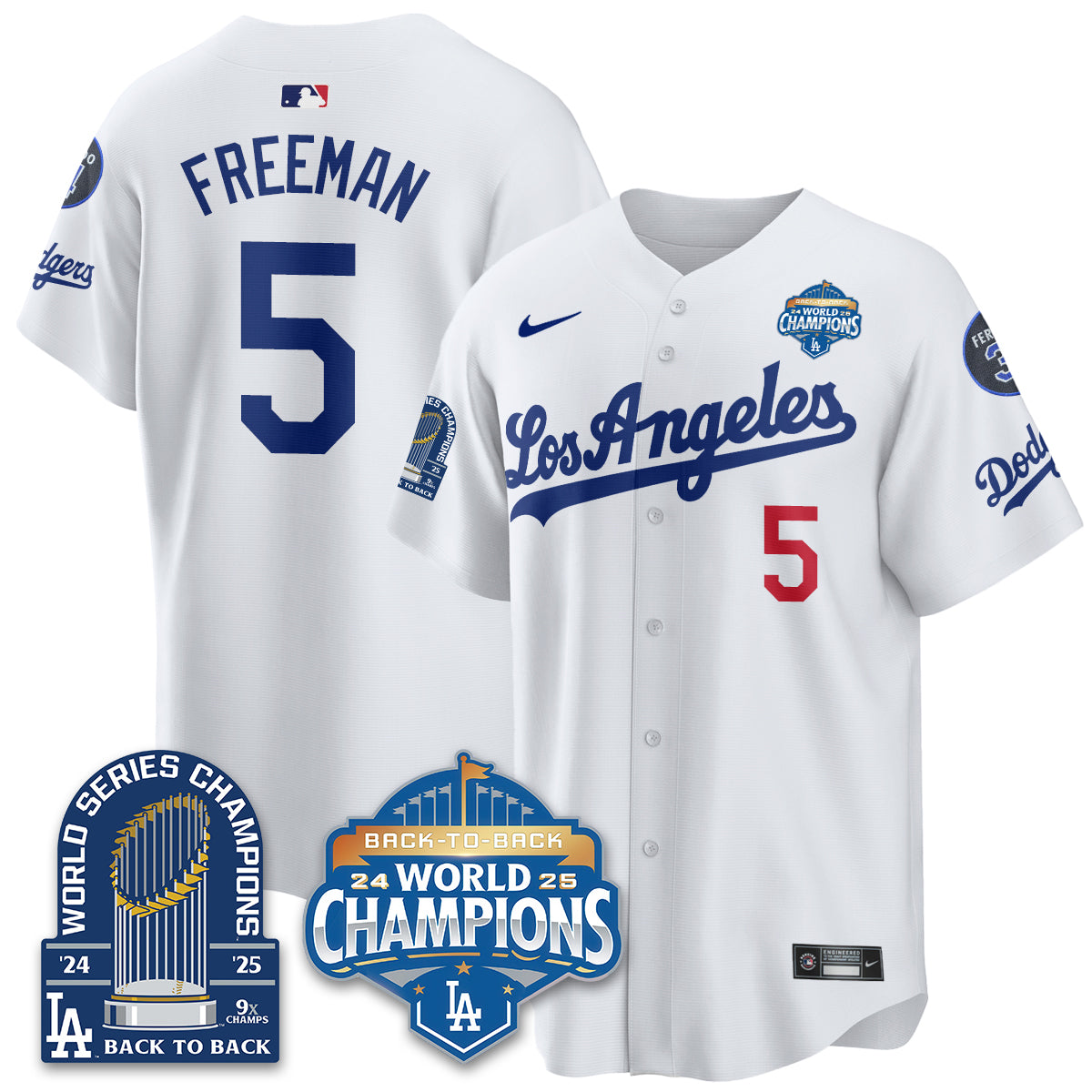 LAD Alternate Gold Vapor Limited Jersey - 9x Champs - All Stitched