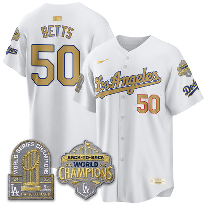 LAD "Gold Collection" Limited Navy Alternate Jersey - 9x & B2B Champs - All Stitched