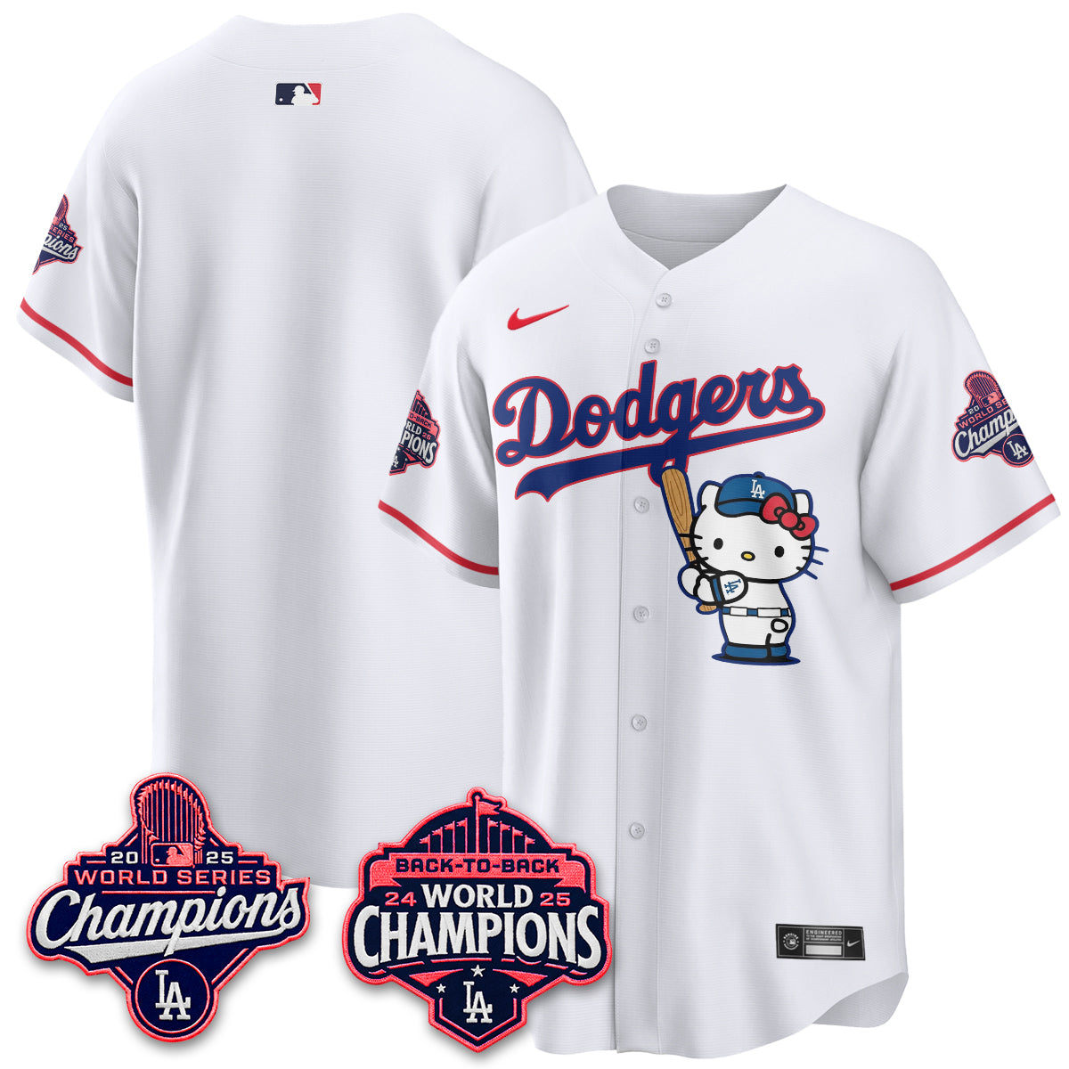 LAD x Hello Kitty Night 2026 Vapor Pink Jersey - All Stitched