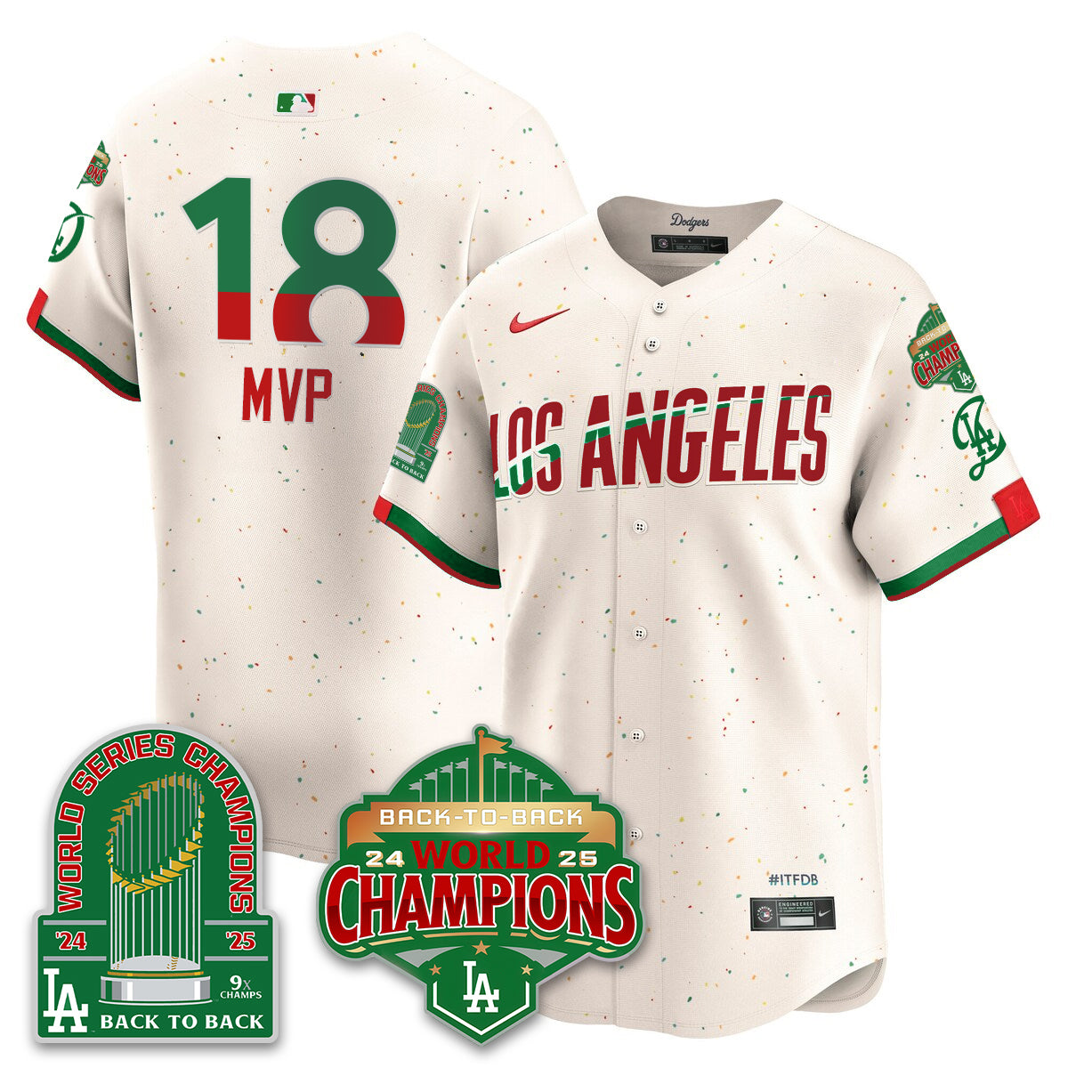 LAD Mexico Vapor Limited Jersey - 9x & B2B Champs - All Stitched