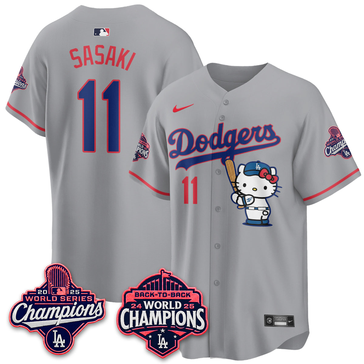 LAD x Hello Kitty Night 2026 Vapor Pink Jersey - All Stitched