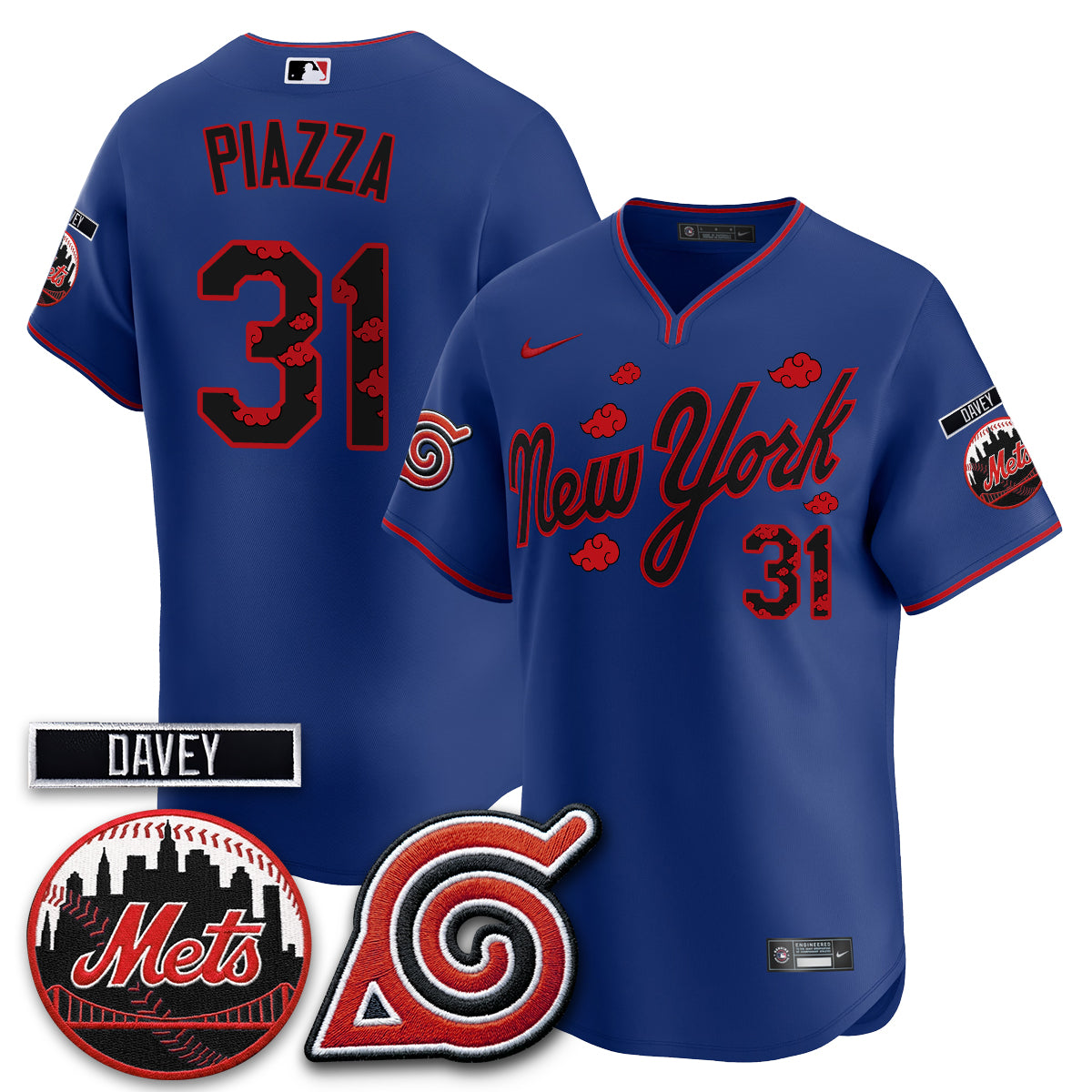 NYM x Naruto Nights 2026 Vapor Limited  Black Jersey - All Stitched