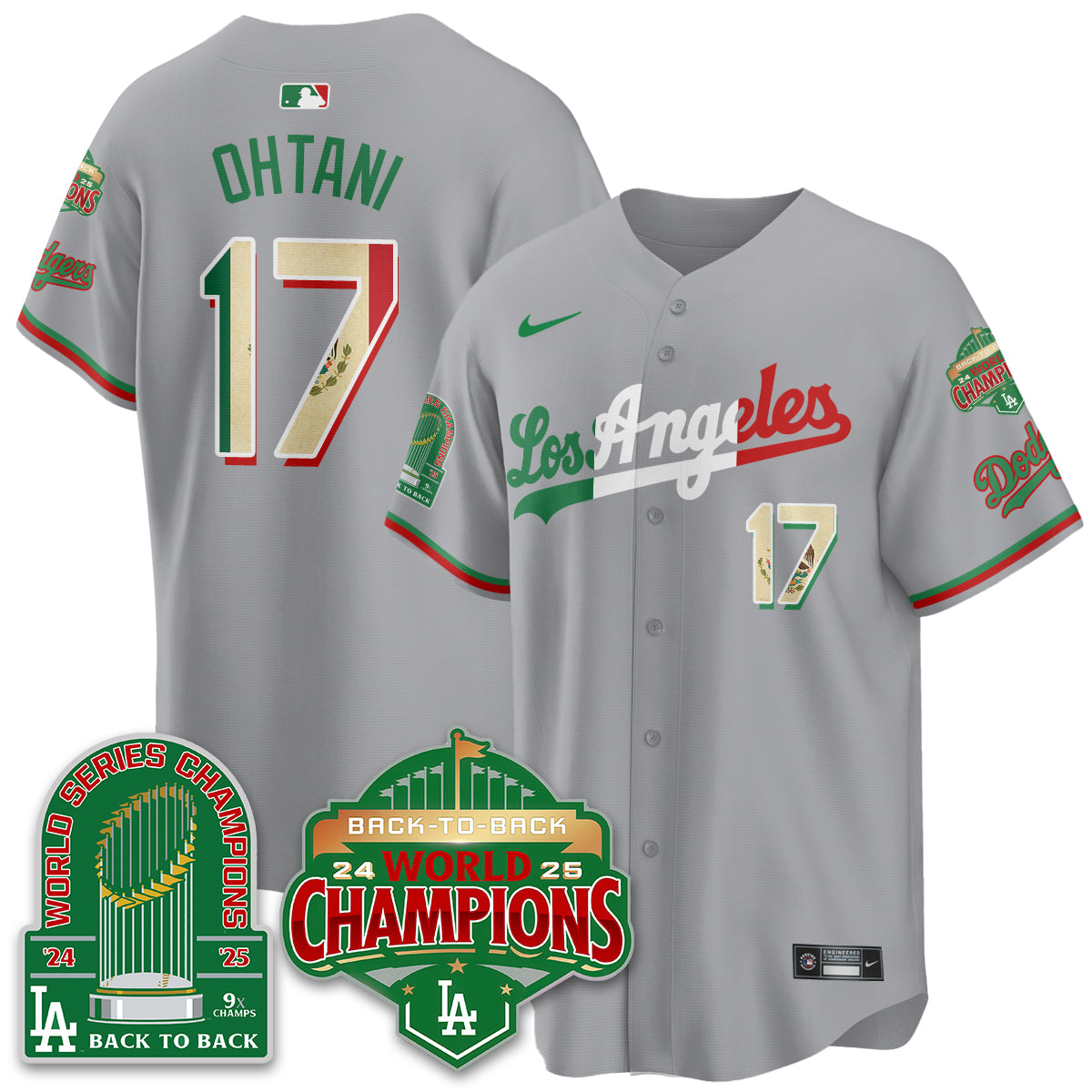 LAD Mexico Vapor Limited Jersey - 9x & B2B Champs - All Stitched