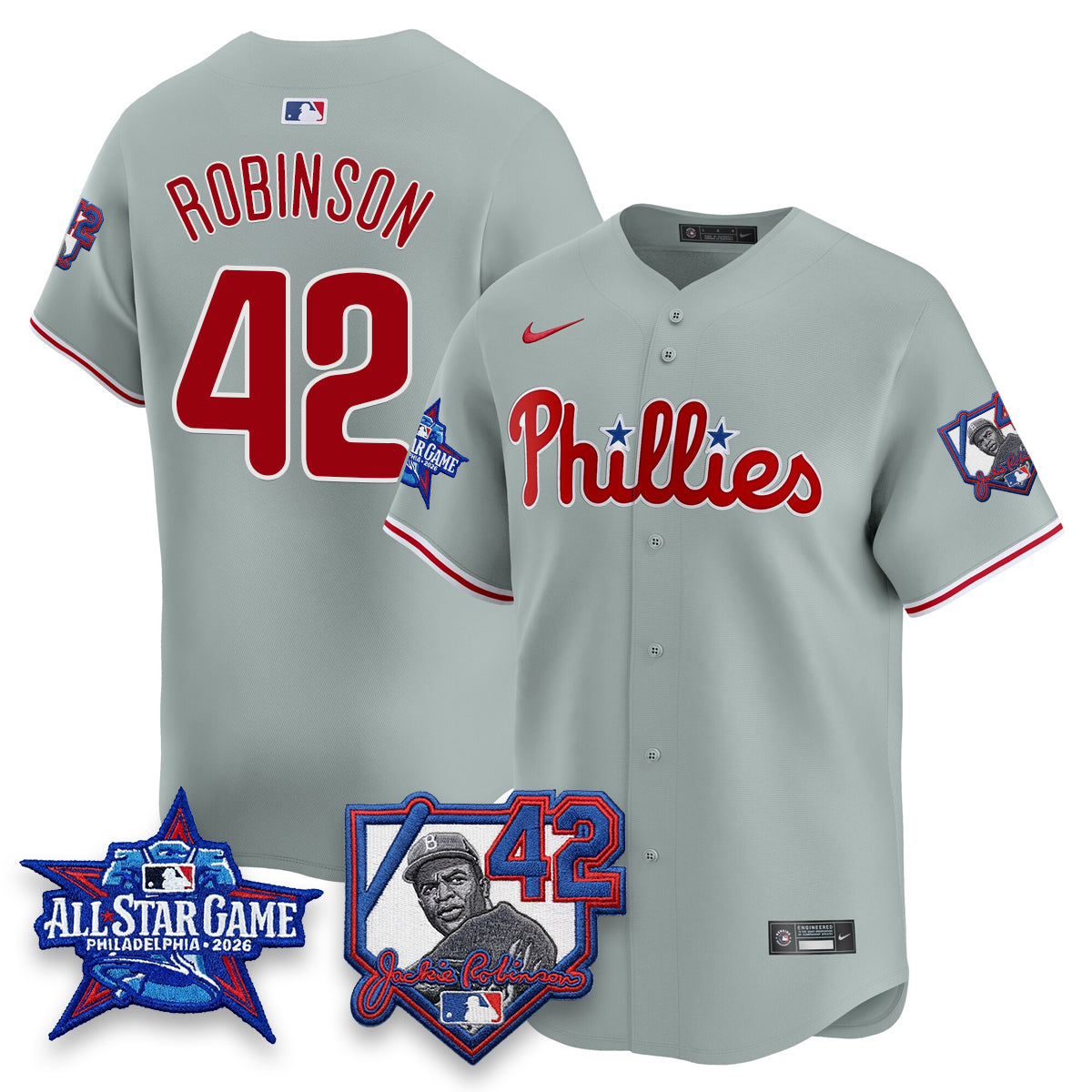 PHI 2026 Jackie Robinson New Era - All Star Game Vapor Limited Jersey - All Stitched