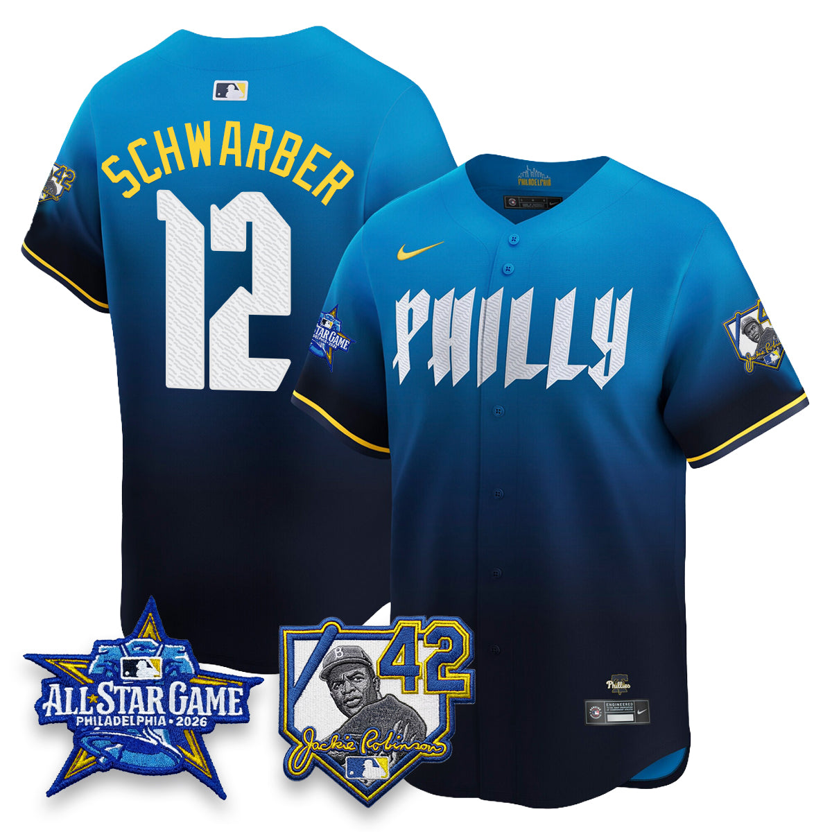 PHI 2026 Jackie Robinson New Era - All Star Game Vapor Limited Jersey - All Stitched