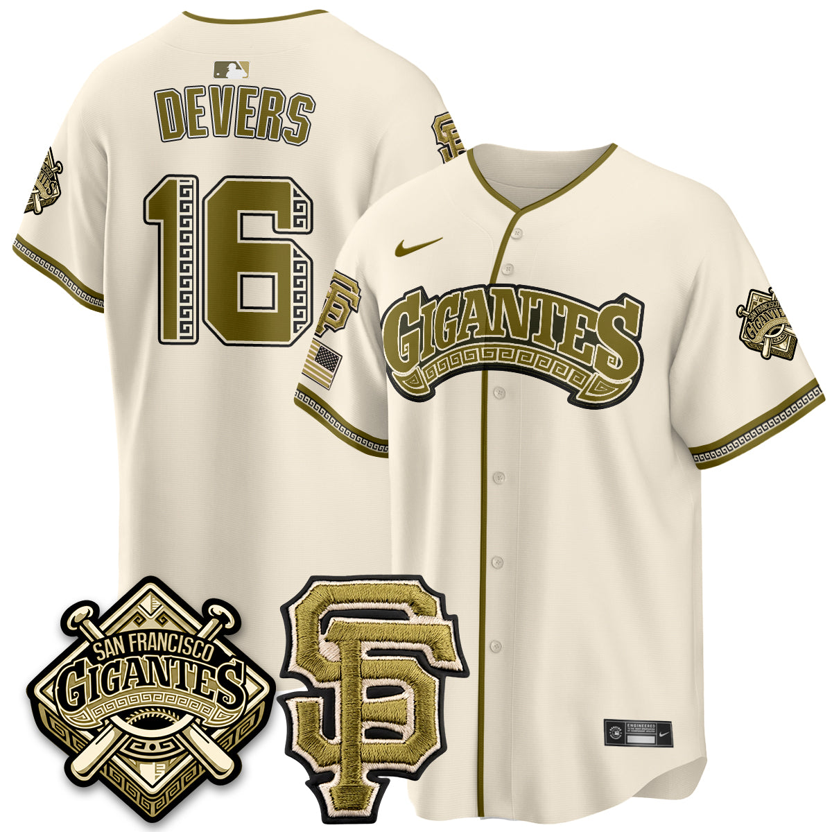 SF New Era Olive 2026 Armed Forces Day Jersey - All Stitched