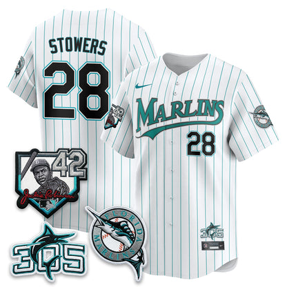 MIA 2026 Throwback Jackie Robinson New Era Vapor Limited Jersey - All Stitched