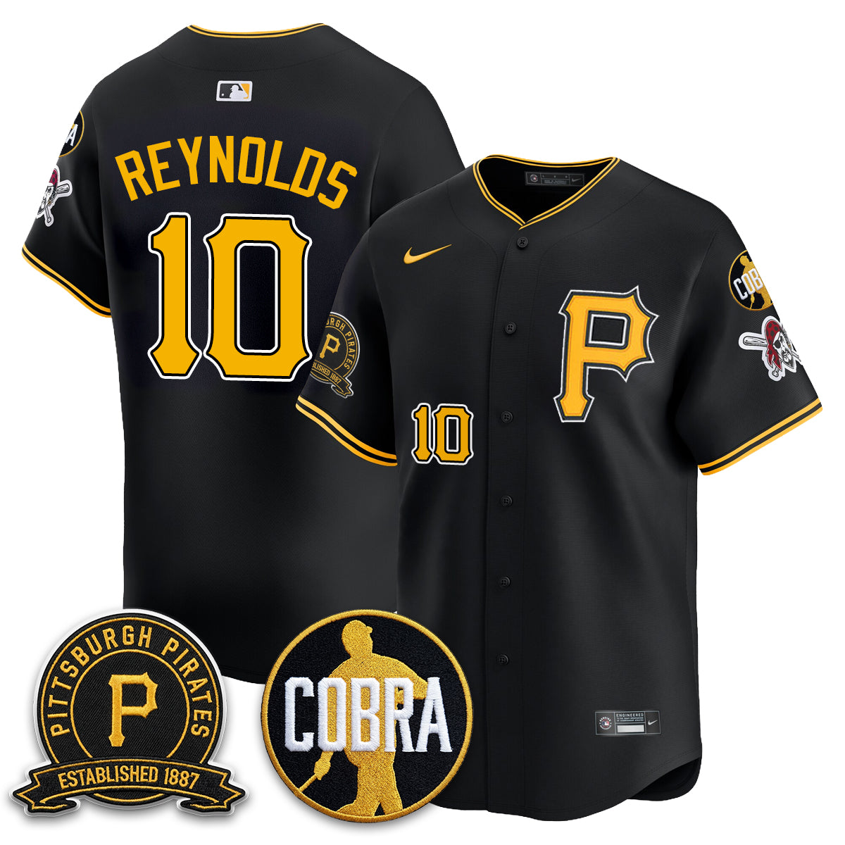 PIT Vapor Limited Jersey - Cobra & Est 1887 Patch - All Stitched