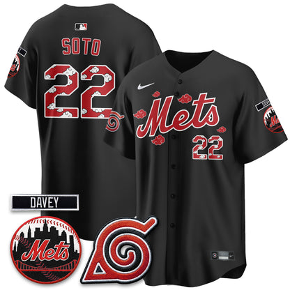 NYM x Naruto Nights 2026 Vapor Limited  Black Jersey - All Stitched