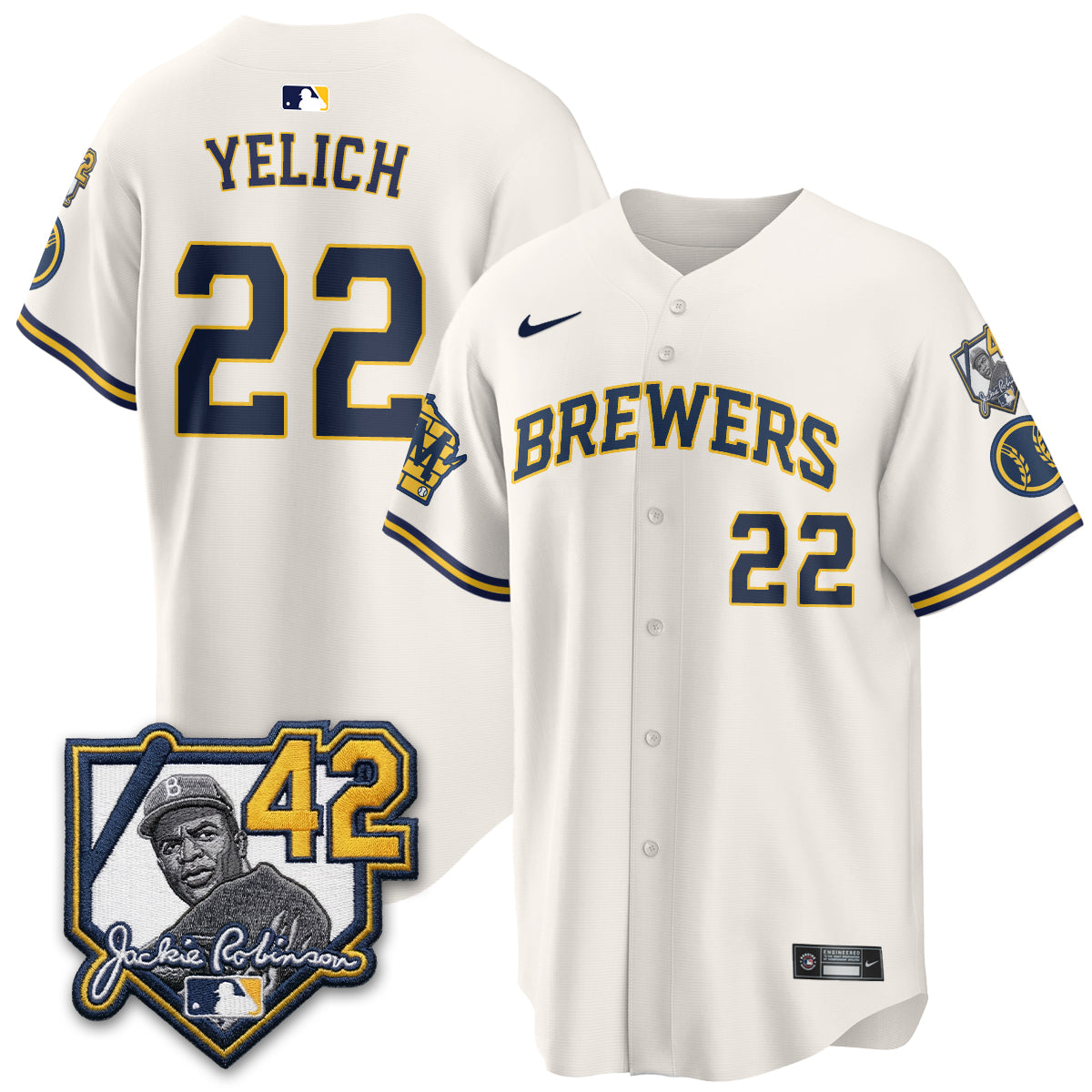 MIL 2026 Jackie Robinson Patch Vapor Limited Jersey - All Stitched