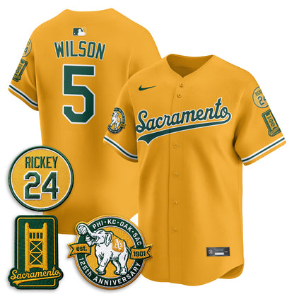 OAK 2026 Alternate Sacramento 125 Years Patch Limited Jersey - All Stitched