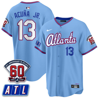 ATL 2026 60th Anniversary Vapor Limited Red Jersey - All Stitched
