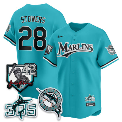 MIA 2026 Throwback Jackie Robinson New Era Vapor Limited Jersey - All Stitched