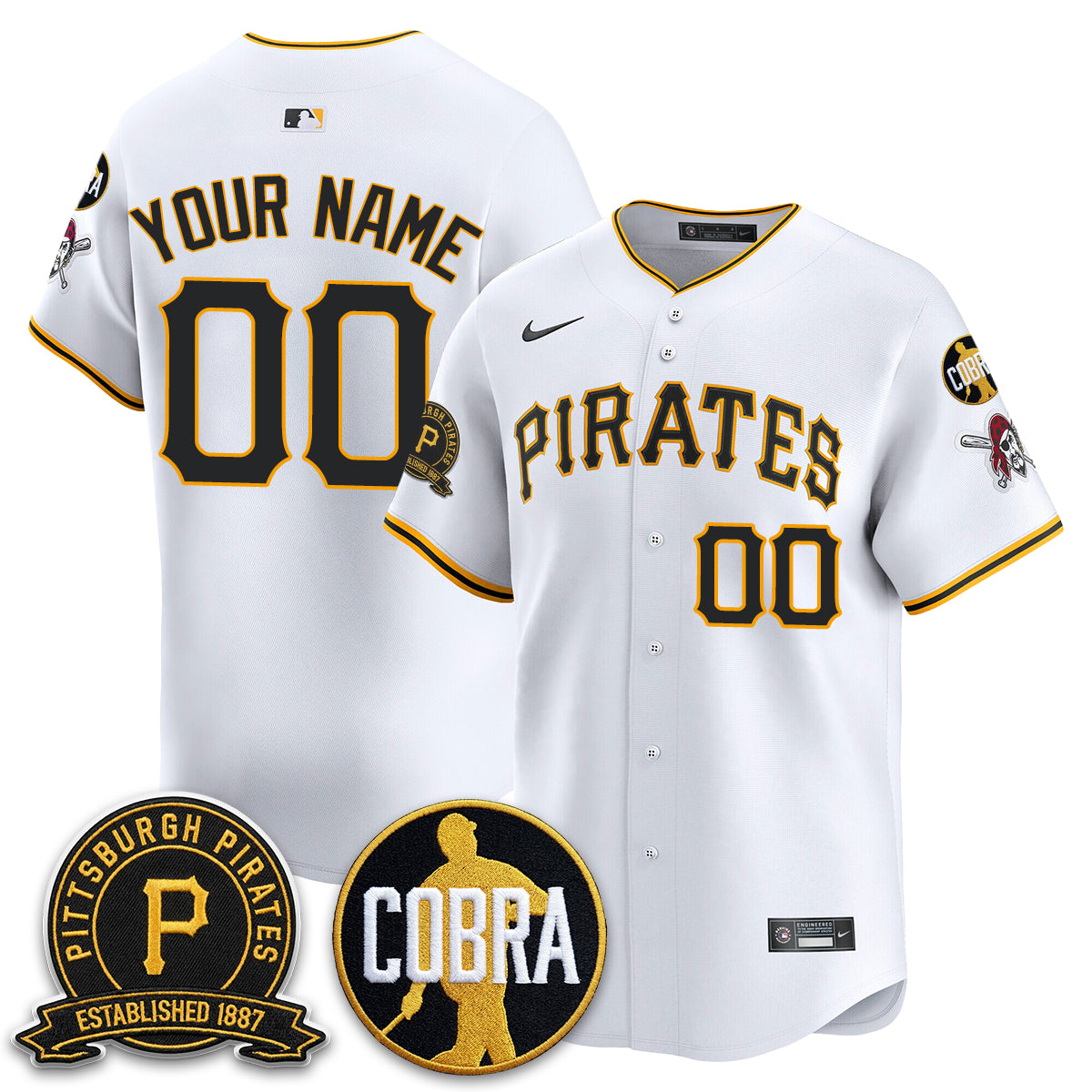 PIT Vapor Limited Custom Jersey - Cobra & Est 1887 Patch - All Stitched