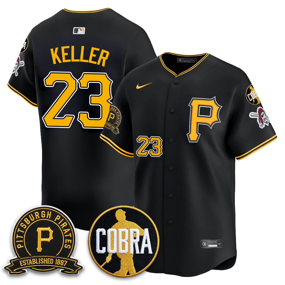 PIT Vapor Limited Jersey - Cobra & Est 1887 Patch - All Stitched