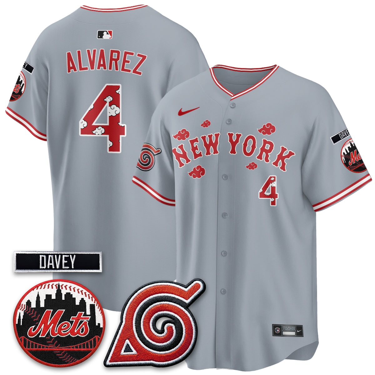 NYM x Naruto Nights 2026 Vapor Limited  Black Jersey - All Stitched