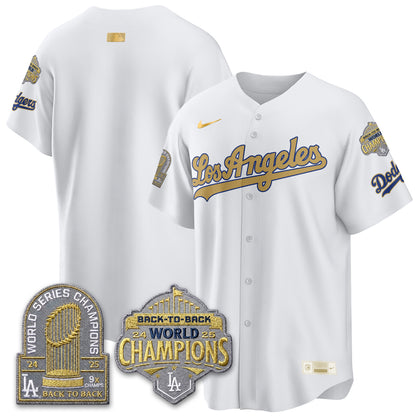 LAD "Gold Collection" Limited Navy Alternate Jersey - 9x & B2B Champs - All Stitched