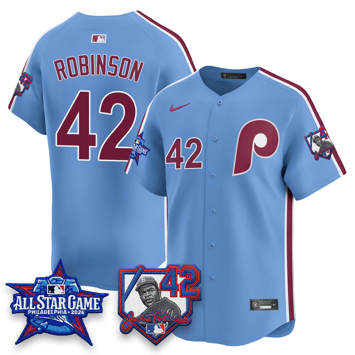 PHI 2026 Jackie Robinson New Era - All Star Game Vapor Limited Jersey - All Stitched