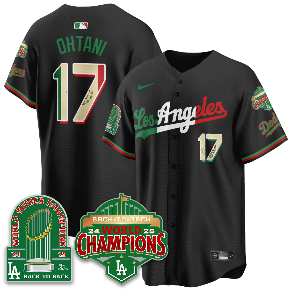 LAD Mexico Vapor Limited Jersey - 9x & B2B Champs - All Stitched