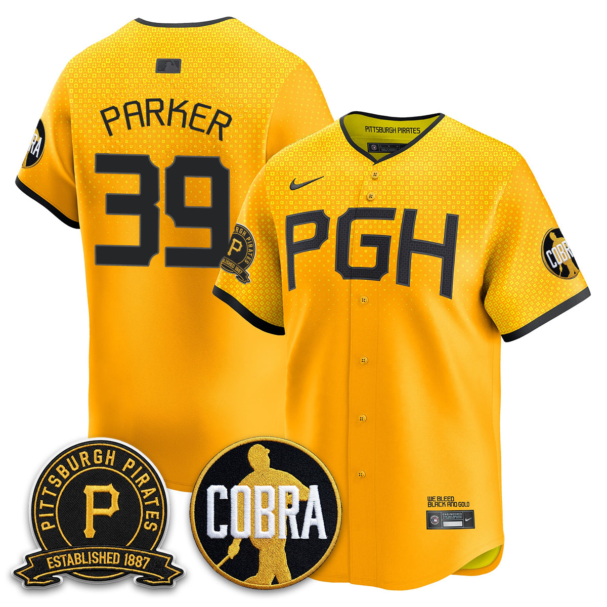 PIT Vapor Limited Jersey - Cobra & Est 1887 Patch - All Stitched