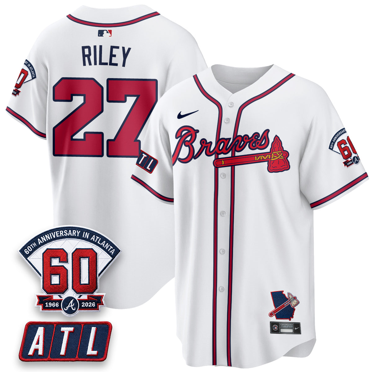 ATL 2026 60th Anniversary Vapor Limited Red Jersey - All Stitched