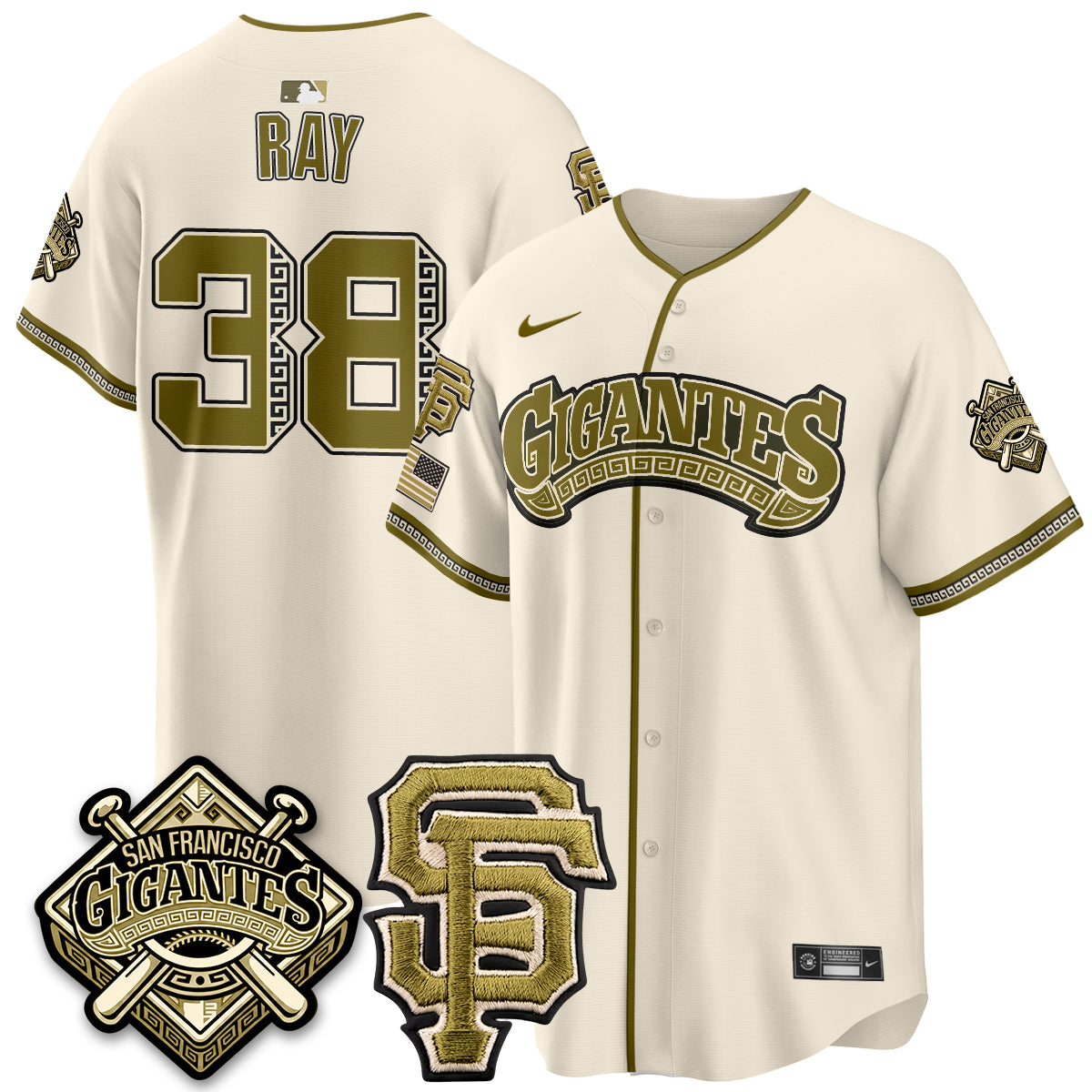 SF New Era Olive 2026 Armed Forces Day Jersey - All Stitched