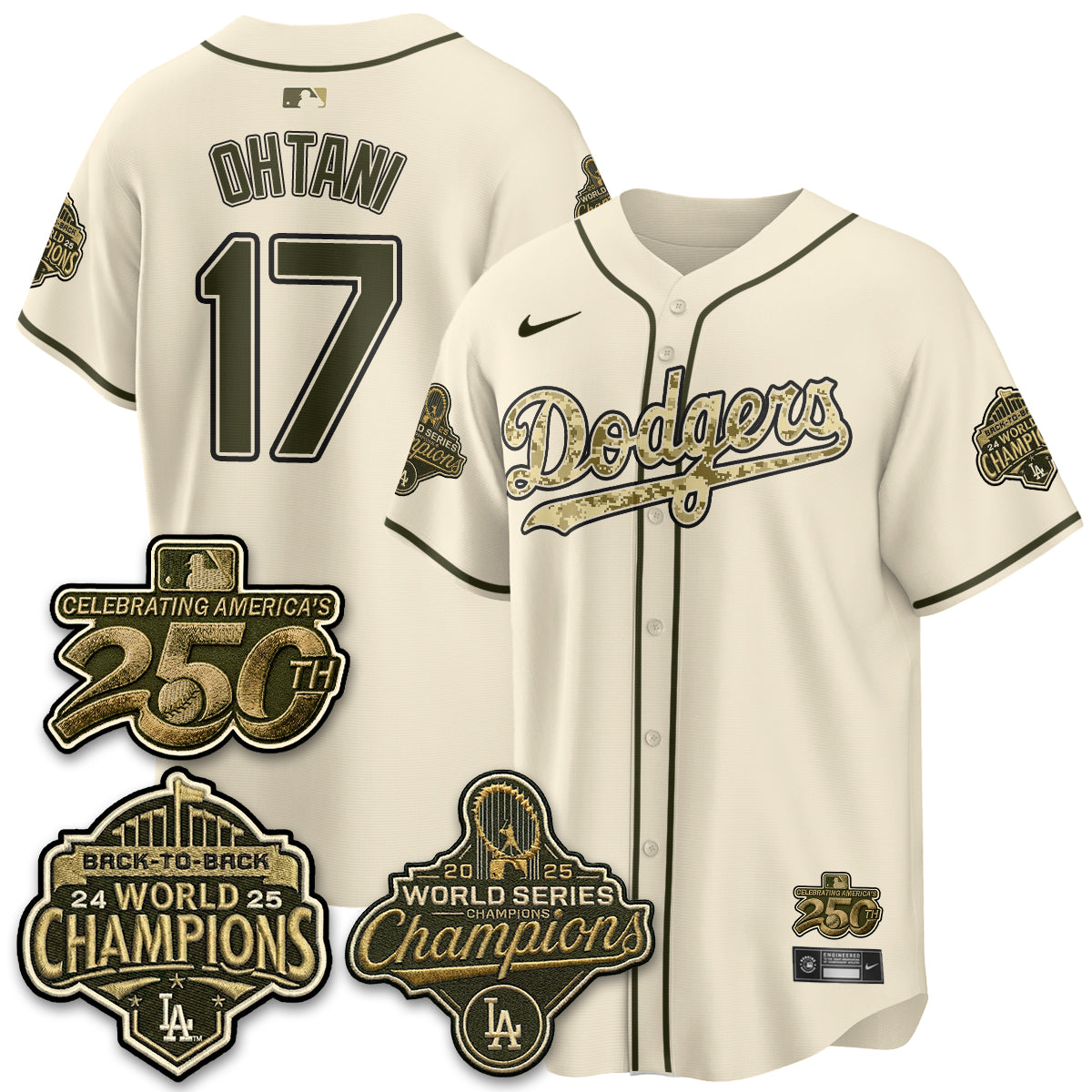 LAD Military Appreciation Game Day Jersey -All Stitched