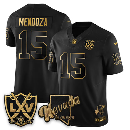 LVR Fernando Mendoza No.1 #15 Silver Edition Jersey - All Stitched
