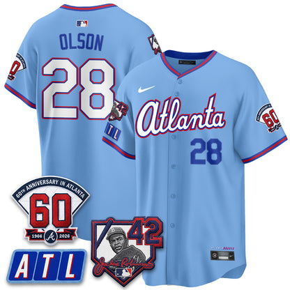 ATL 2026 Jackie Robinson Day Vapor Limited Red Jersey - All Stitched