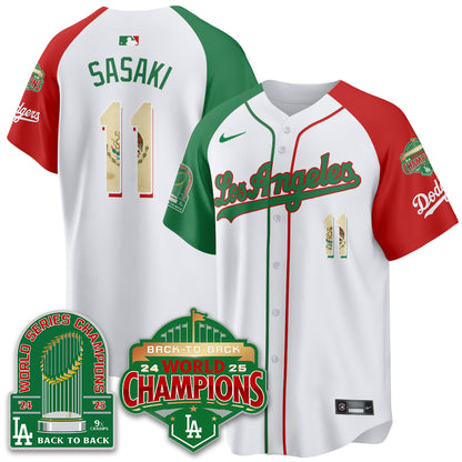 LAD Mexico Vapor Limited Jersey - 9x & B2B Champs - All Stitched