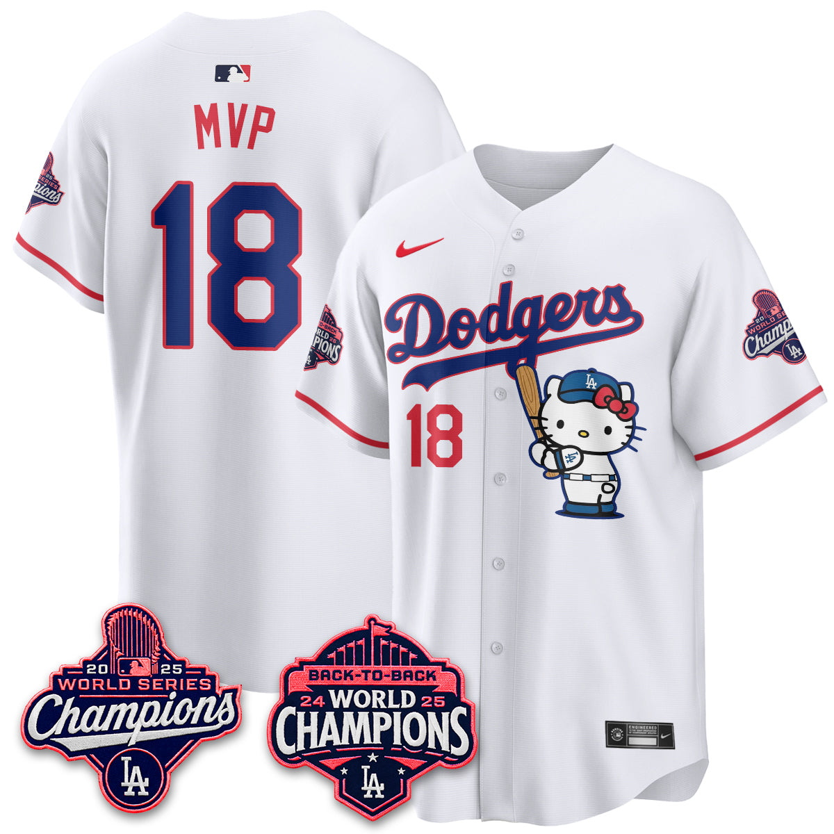 LAD x Hello Kitty Night 2026 Vapor Pink Jersey - All Stitched