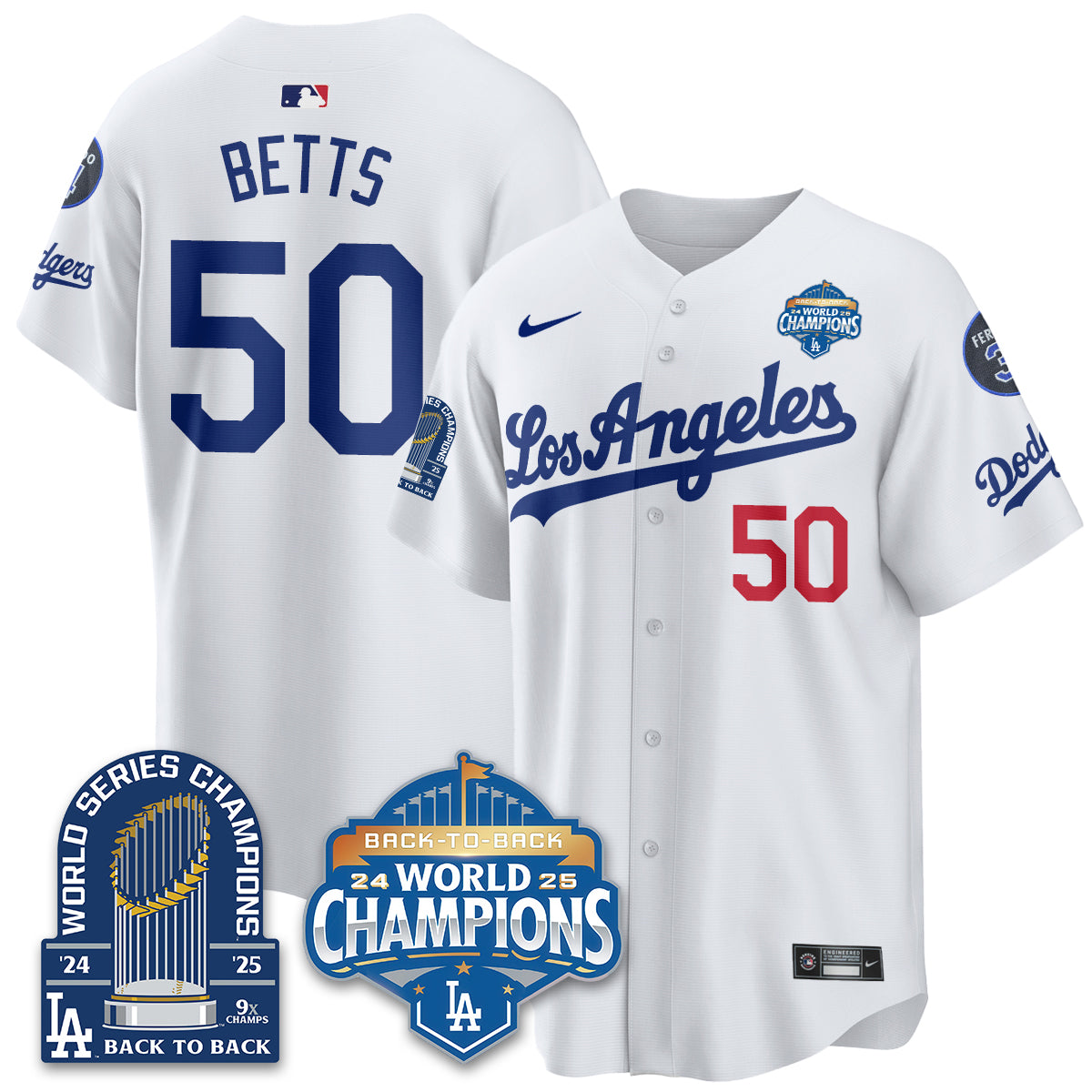LAD Alternate Gold Vapor Limited Jersey - 9x Champs - All Stitched